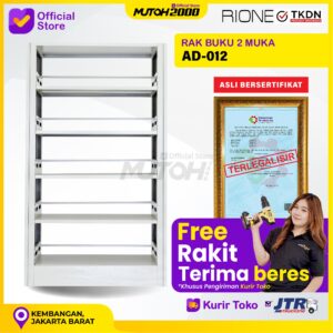Rak buku 2 muka RIONE AD-012