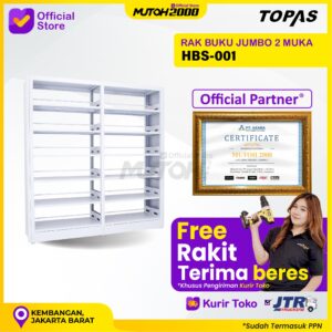 Rak Buku 2 Muka JUMBO 001 – Rak buku 2 Muka 12 Ruang