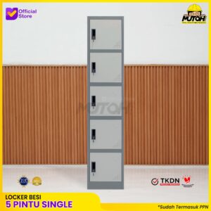 Loker besi 5 pintu | lemari locker besi 5 pintu single MUTOH2000