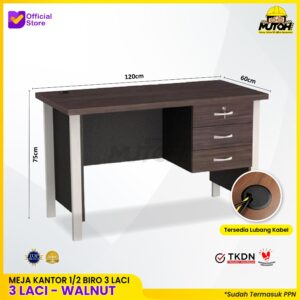 Meja kerja kantor 1/2 Biro VIP MM 301 TKDN