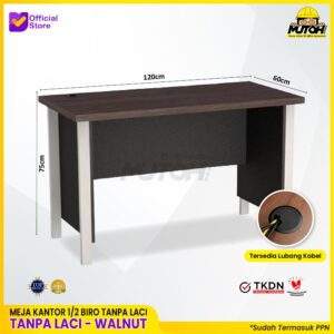 Meja kerja kantor 1/2 Biro VIP MM 601 TKDN