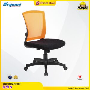 Kursi kantor ERGOTEC 878 S kursi jaring kursi kerja kursi non armrest hidrolik sandaran tinggi