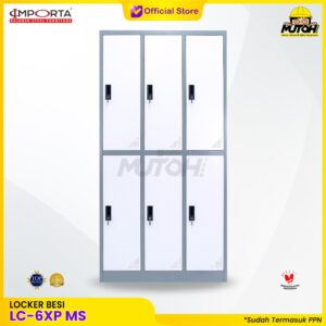 Locker loker besi 6 pintu LC-6XPMS