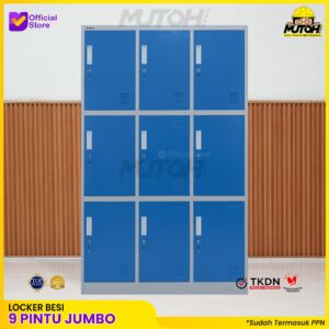 Loker besi 9 pintu | lemari locker besi 9 pintu Besar Masuk Helm MUTOH2000