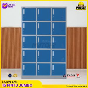 Loker besi 15 pintu | lemari locker besi 15 pintu Besar Masuk Helm MUTOH2000