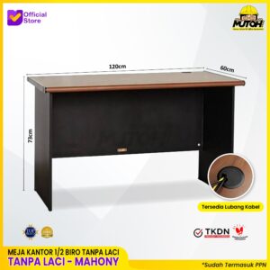 Meja kerja kantor 1/2 Biro VIP MV 601 TKDN
