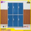 Loker besi 6 pintu | lemari locker besi 6 pintu Besar Masuk Helm MUTOH2000