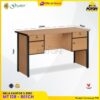 Meja GRAVER MT-128 Beech meja kerja meja tulis 1 Biro meja kantor 4 laci meja kerja 140 cm