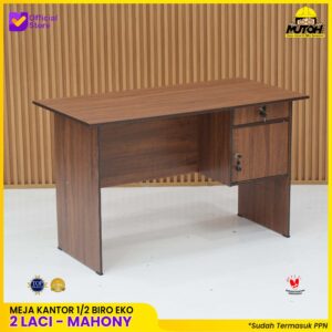 Meja kerja OLYMPIC MT-120 Cherry meja komputer kantor Murah 1/2 biro 120cm 2 laci