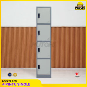 Loker besi 4 pintu | lemari locker besi 4 pintu single MUTOH2000