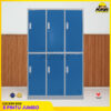 Loker besi 6 pintu | lemari locker besi 6 pintu Besar Masuk Helm MUTOH2000