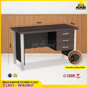 Meja kerja kantor 1/2 Biro VIP MM 301 TKDN