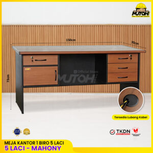 Meja kerja kantor 1 Biro VIP MV 502 TKDN