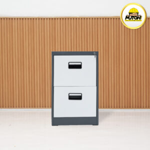 Filing Cabinet Besi MUTOH Curve E – Lemari Arsip 2 Laci (2 Susun)