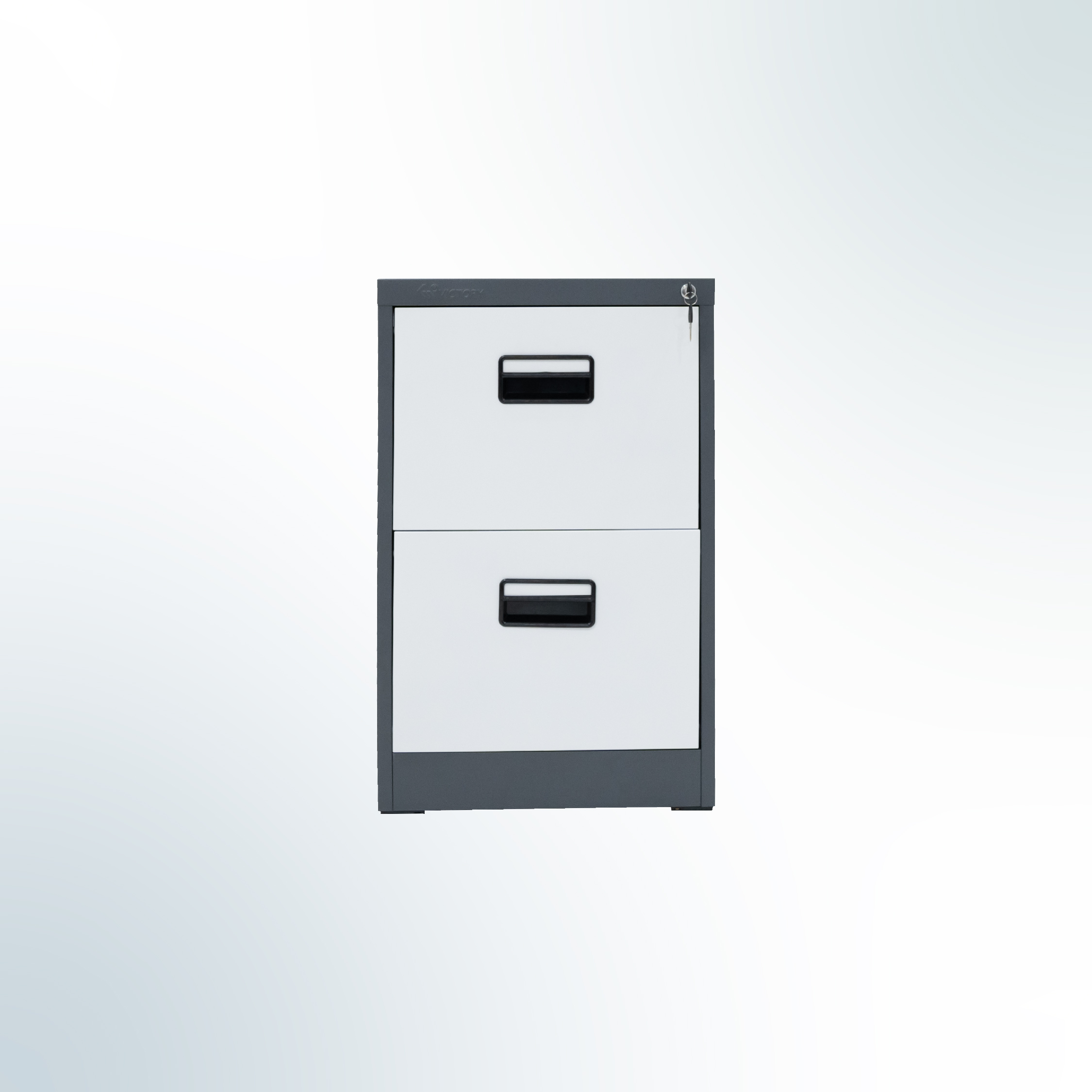 MUTOH-E TWO TONE | Filing Cabinet 2 Susun 2 Laci - Kombinasi Abu