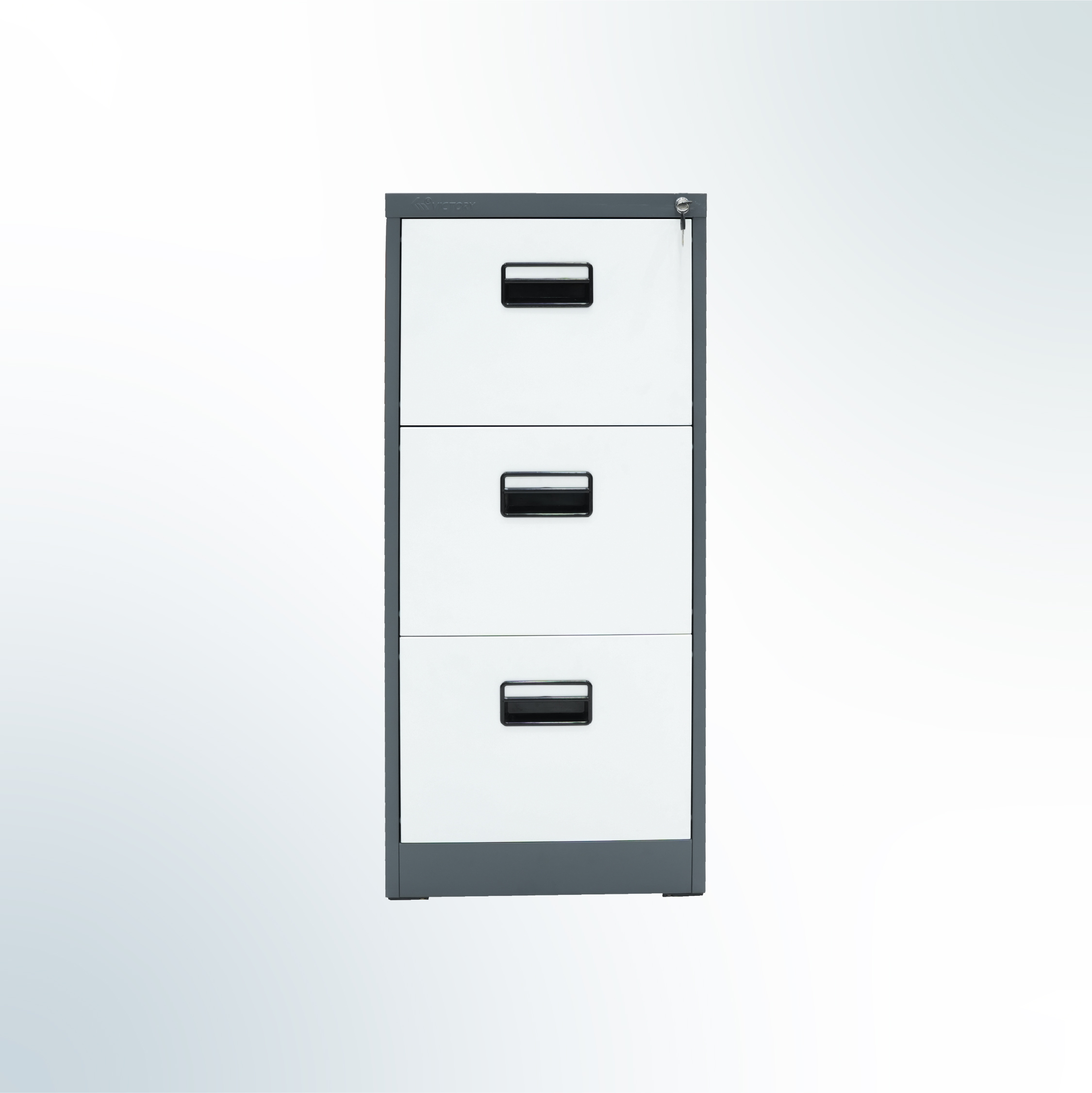 MUTOH-E TWO TONE | Filing Cabinet 3 Susun 3 Laci - Kombinasi Abu