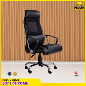 Kursi kantor ERGOTEC 907 T Chrome kursi direktur kursi manager kursi kerja hidrolik kursi gaming sandaran tinggi