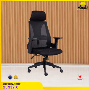 Kursi kantor ERGOTEC GL 932 X kursi direktur kursi manager kursi kerja jaring hidrolik kursi gaming sandaran tinggi