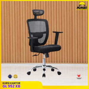 Kursi kantor ERGOTEC GL 952 XB kursi direktur kursi manager kursi kerja jaring hidrolik kursi gaming sandaran tinggi