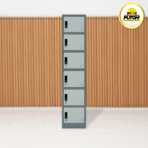 LOCKER BESI CURVE 6 pintu | lemari locker besi 6 pintu single MUTOH2000