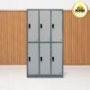 LOCKER BESI CURVE 6 pintu | lemari locker besi 6 pintu MUTOH2000