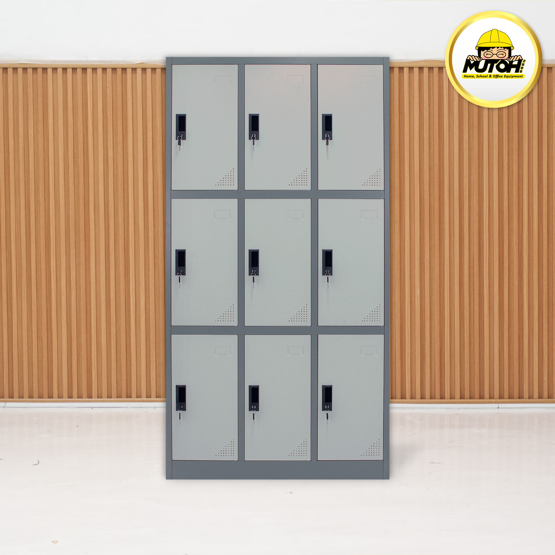 LOCKER BESI CURVE 9 pintu | lemari locker besi 9 pintu MUTOH2000