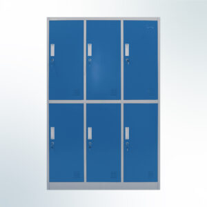 MUTOH PREMIUM | Locker Besi 6 Pintu Jombo Helm In – Biru