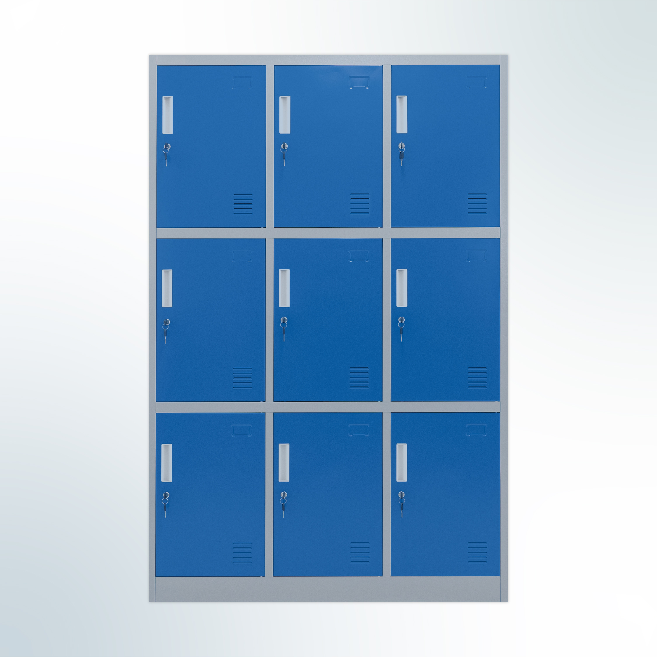 MUTOH PREMIUM | Locker Besi 9 Pintu Jombo Helm In - Biru