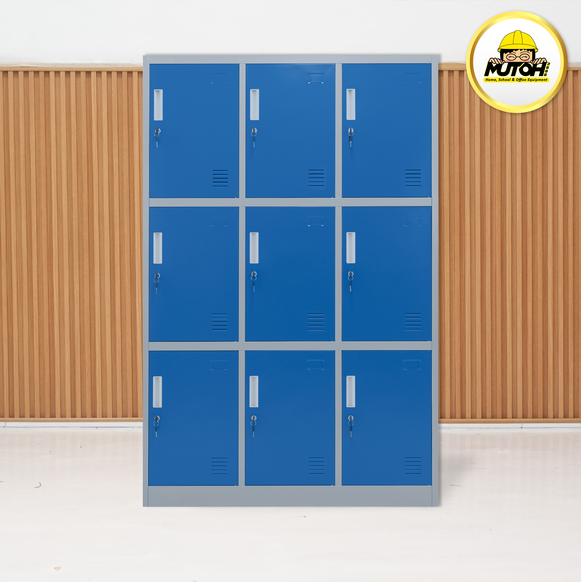 LOKER BESI 9 pintu | lemari locker besi 9 pintu Besar Masuk Helm MUTOH2000