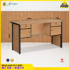 Meja GRAVER MT-128 Beech meja kerja meja tulis 1 Biro meja kantor 4 laci meja kerja 140 cm