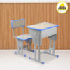 Meja belajar Set Wooden Blue meja kursi siswa | warna serat kayu - Kayu Lis biru MUTOH EKONOMIS