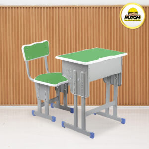 Meja belajar Set Green meja kursi siswa | warna green MUTOH EKONOMIS
