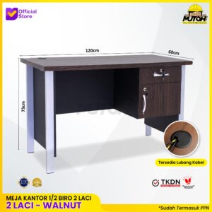 Meja kerja kantor 1/2 Biro VIP MM 501 TKDN
