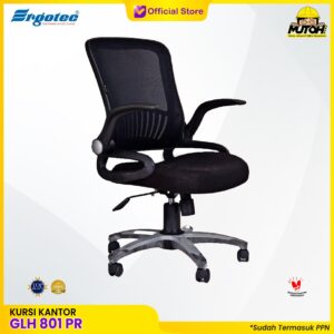 Kursi kantor ERGOTEC GLH 801 PR kursi manager kursi kerja kursi jaring hidrolik sandaran tinggi