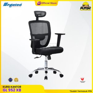 Kursi kantor ERGOTEC GL 952 XB kursi direktur kursi manager kursi kerja jaring hidrolik kursi gaming sandaran tinggi