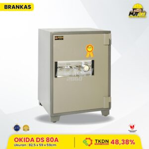 Brankas Manual OKIDA DS-80A Brangkas DS80A Tahan Api Tahan Bongkar GARANSI 1 Tahun Bersertifikat TKDN