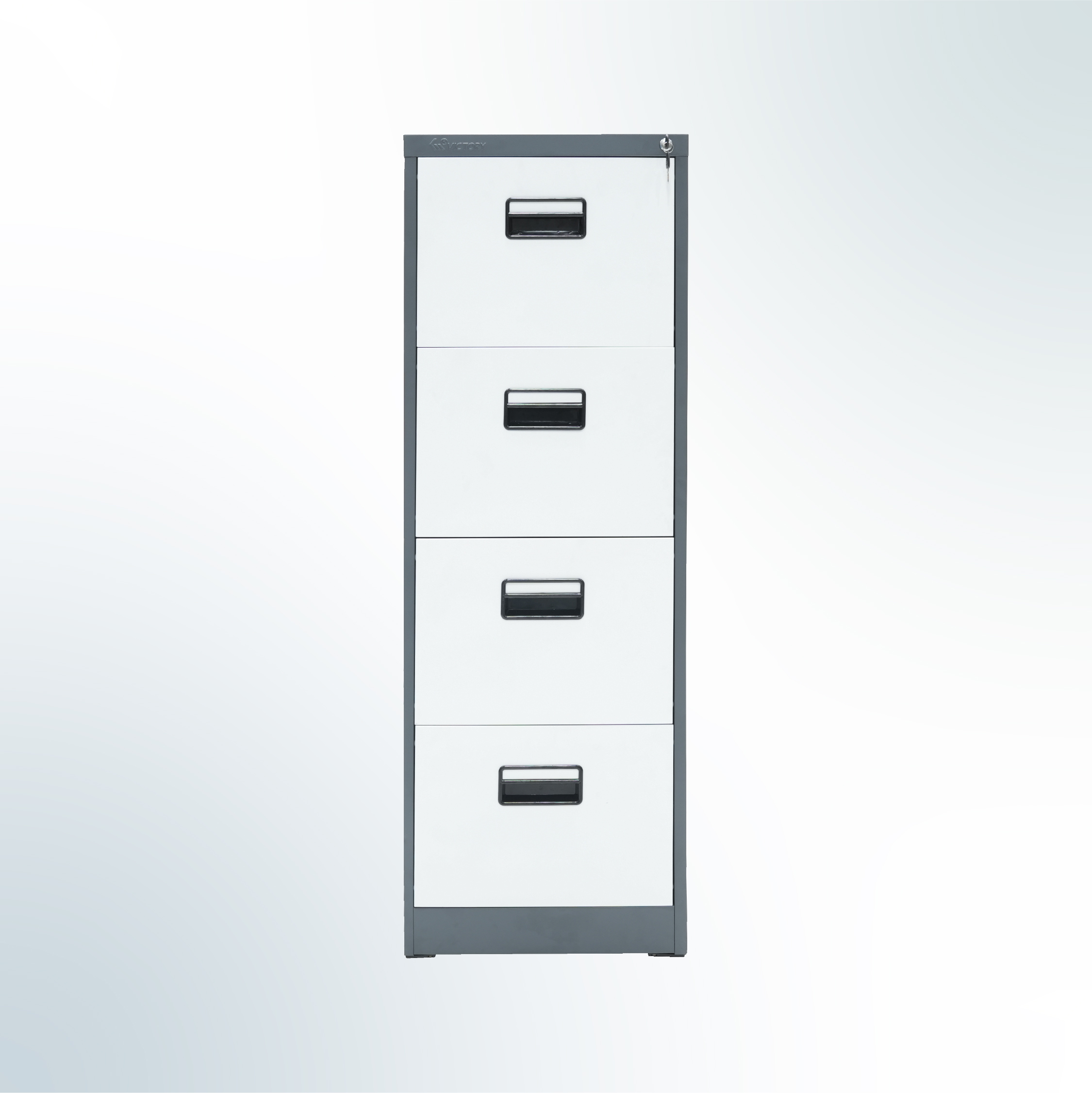 MUTOH-E TWO TONE | Filing Cabinet 4 Susun 4 Laci - Kombinasi Abu