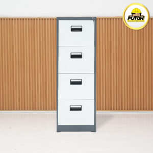 Filing Cabinet Besi MUTOH Curve E – Lemari Arsip 4 Laci (4 Susun)