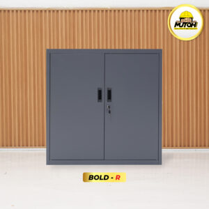 MUTOH BOLD R | Lemari besi arsip PENDEK pintu swing plat abu tua