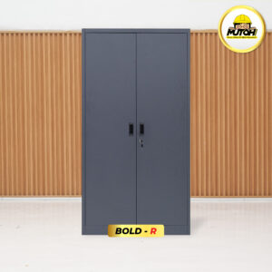 MUTOH BOLD R | Lemari besi arsip 2 pintu swing plat abu tua