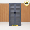 MUTOH BOLD R | Lemari besi arsip 2 pintu swing kaca abu tua