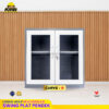 Lemari arsip besi Rekomendasi | Pendek pintu swing kaca 2 warna MUTOH CURVE