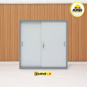 MUTOH CURVE R | Lemari besi arsip PENDEK pintu sliding plat 2 warna