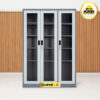 MUTOH CURVE R | Lemari besi arsip 3 pintu swing kaca 2 warna