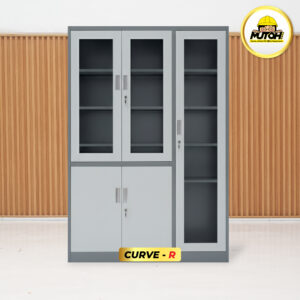 MUTOH CURVE R | Lemari besi arsip kombinasi 3 pintu 2 warna