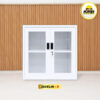 MUTOH JAVELIN R | Lemari besi arsip PENDEK pintu swing kaca putih