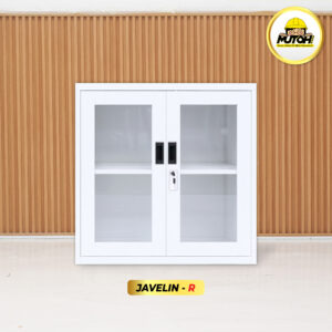 MUTOH JAVELIN R | Lemari besi arsip PENDEK pintu swing kaca putih