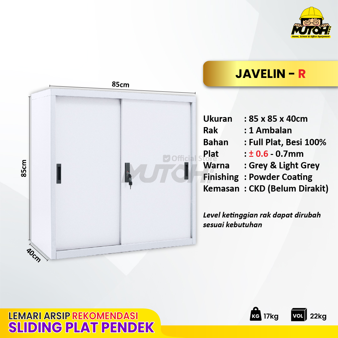 Lemari arsip besi Rekomendasi | Pendek pintu sliding plat putih MUTOH JAVELIN - Gambar 2