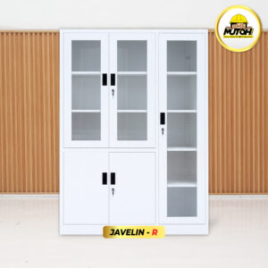 MUTOH JAVELIN R | Lemari besi arsip kombinasi 3 pintu putih