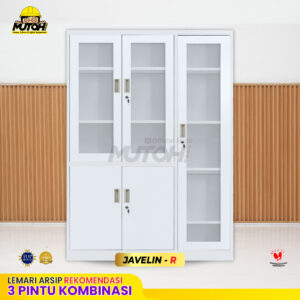 Lemari arsip besi Rekomendasi | Kombinasi 3 pintu 2 warna MUTOH JAVELIN